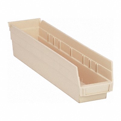 QUANTUM STORAGE SYSTEMS QSB103IV F0617 Shelf Bin Ivory Polypropylene 4 in