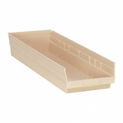 QUANTUM STORAGE SYSTEMS QSB114IV F0623 Shelf Bin Ivory Polypropylene 4 in