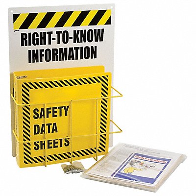 BRADY RK419YE Single Package 20 in H 14 in W English