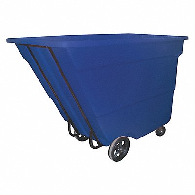 GRAINGER 17CUSBLUE Tilt Truck Medium-Duty 1-3/4 cu yd Blue