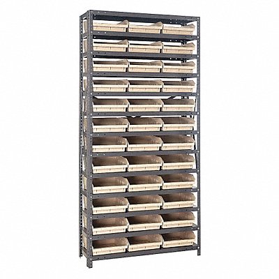 QUANTUM STORAGE SYSTEMS 1275109IV E1509 Bin Shelving 12inx75inx36in Ivory