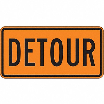 LYLE M4830HA Detour Traffic Sign 15 x 30