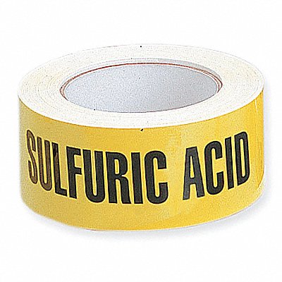 HARRIS INDUSTRIES 2X90FTSULFURIC Pipe Marker Sulfuric Acid 2 in W