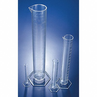 LAB SAFETY SUPPLY 9L458 Graduated Cylinder 100 mL 31 mm Dia