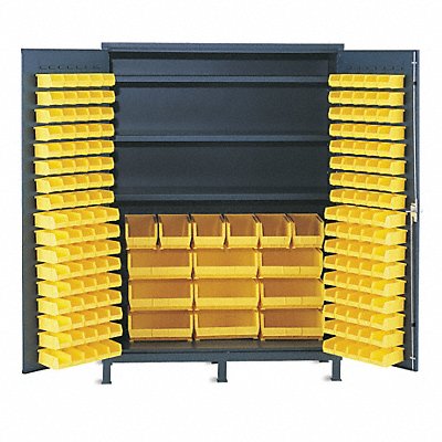 VARI-TUFF 7954 Bin Cab 84 x60 x24 SmkGry 185YellowBns