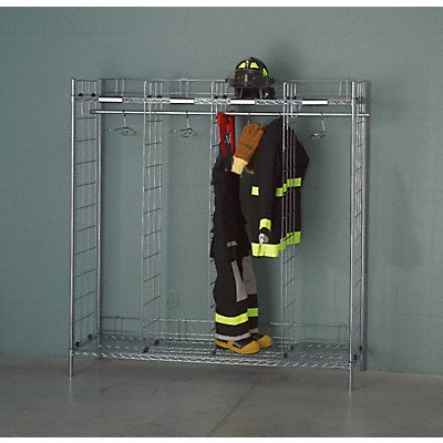 GROVES FDS1618 Turnout Gear Rack 2 Side 16 Compartment