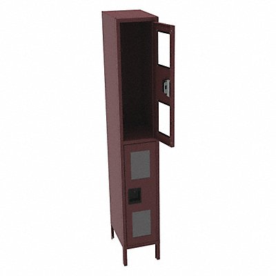 TENNSCO CDL1218361WINE Wardrobe Locker Clearview 1 Wide 2 Tier Wine