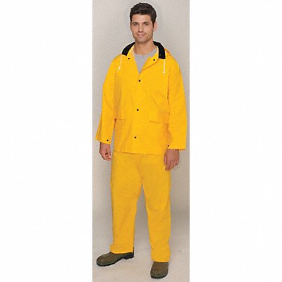 MIK 35100XXL Rain Suit Jacket/Bib Unrated Yellow 2XL