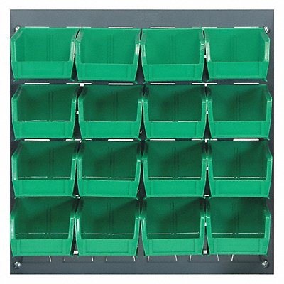 QUANTUM STORAGE SYSTEMS QLP181921016GN Louvrd Pnl 1/4inx20inx18in Load Capacity 175lb