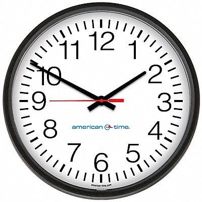 GRAINGER E56BASD314G Wall Clock Analog Battery