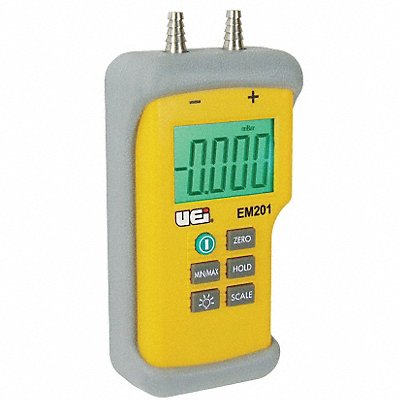 UEI TEST INSTRUMENTS EM201B Digital Manometer -60 in wc to 60 in wc