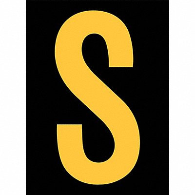 STRANCO INC RUM200SYB Reflective Letter Label S 2-1/2in H PK25