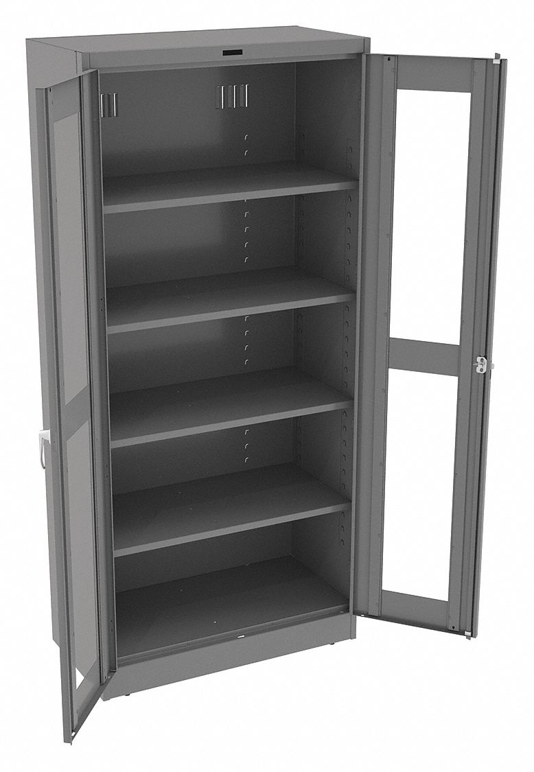 TENNSCO CVD7824MEDGREY E4469 Storage Cabinet 78 x36 x24 MdGry 4 Shelves