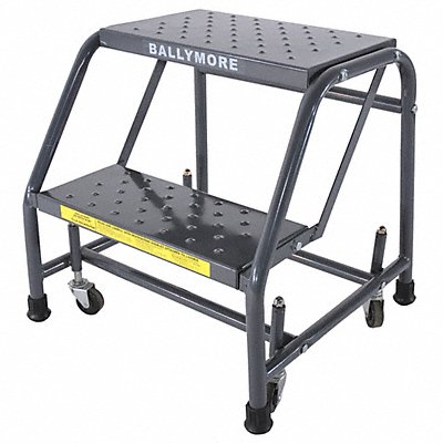BALLYMORE 218P Rolling Ladder Steel 19 In.H