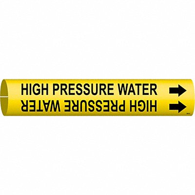 BRADY 4078A Pipe Markr High Pressure Water 13/16in H