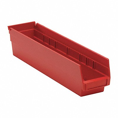 QUANTUM STORAGE SYSTEMS QSB103RD F0617 Shelf Bin Red Polypropylene 4 in