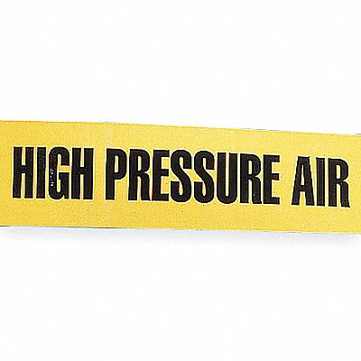 HARRIS INDUSTRIES 2X90FTHIGHPRES Pipe Marker High Pressure Air 2in W