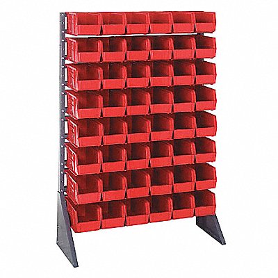 QUANTUM STORAGE SYSTEMS QRU16S23048RD E1532 BinRailFlrRck 15inx54inx36in Load Capacity 37 lb