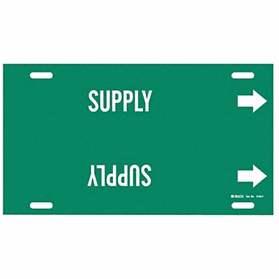 BRADY 4139F Pipe Marker Supply 8 in H 16 in W