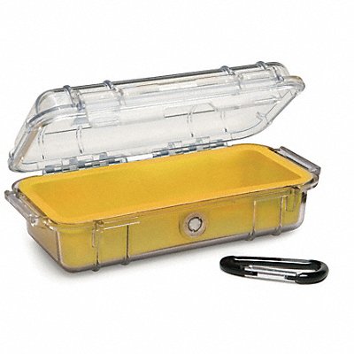 PELICAN 1030 Micro Case Yellow 7.50 x 3.87 x 2.43 In