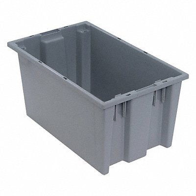 QUANTUM STORAGE SYSTEMS SNT185GY E1879 Stacking and Nesting Container Grey Solid PP