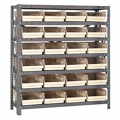 QUANTUM STORAGE SYSTEMS 1839108IV E1524 Bin Shelving 18inx39inx36in Ivory