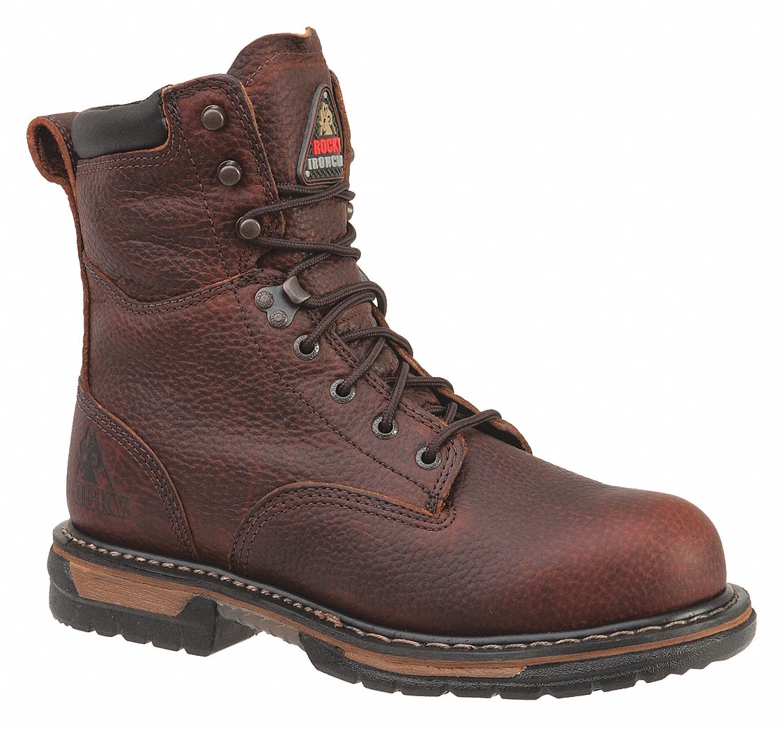 ROCKY FQ0006693 8-Inch Work Boot W 8 Brown PR