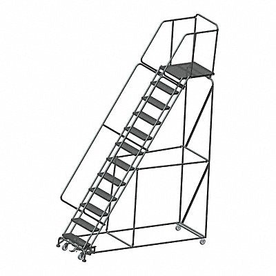 BALLYMORE WA123228X Lockstep Rolling Ladder Steel 120 In.H