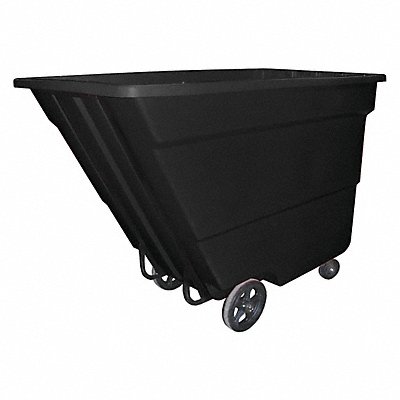 GRAINGER 17CUSBLACK Tilt Truck Medium Duty 1-3/4 cu yd. Black