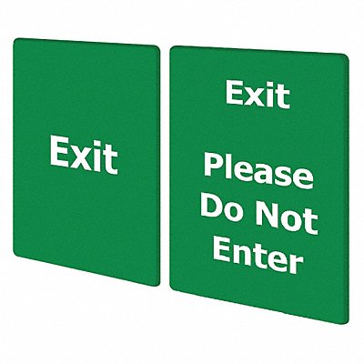 TENSABARRIER SIGNBRAC071125028VS03 EXIT PLEASE DO NOT ENTER GREEN