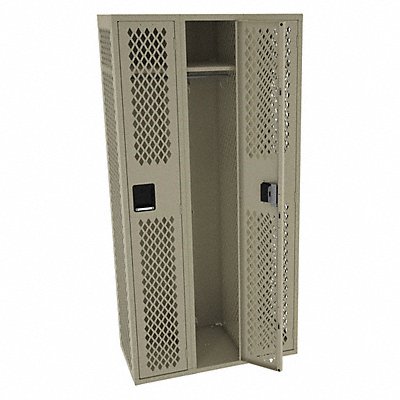 TENNSCO VSL121872CSND Wardrobe Locker Vent 3 Wide 1 Tier Sand