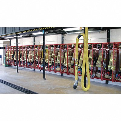 GROVES RRWM724 Turnout Gear Rack Wall Mount 7 Comprtmnt