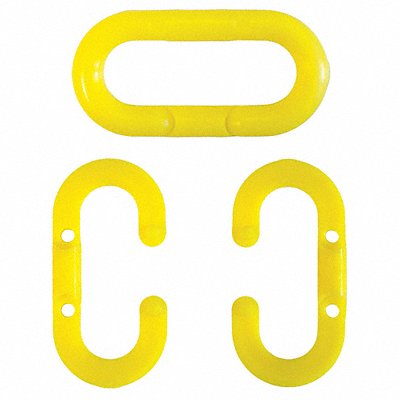 GRAINGER 3070210 Chain Link 1-1/2 in Yellow Acetal PK10