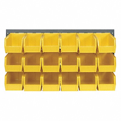 QUANTUM STORAGE SYSTEMS QLP361923018YL Louvrd Pnl 1/4inx20inx36in Load Capacity 175lb