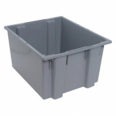 QUANTUM STORAGE SYSTEMS SNT230GY E1884 Stacking and Nesting Container Grey Solid PP