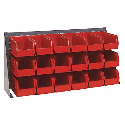 QUANTUM STORAGE SYSTEMS QBR361923018RD Louvrd Bnch Rk 1/4x20x36in Load Capacity 150lb