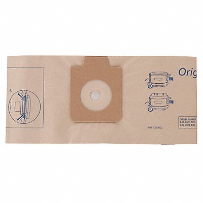NILFISK 1407015040 Vacuum Bag Paper 2-Ply Reusable PK10