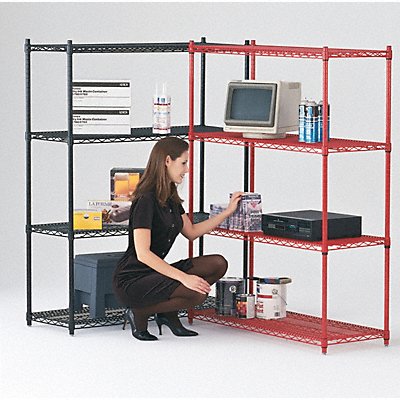 GRAINGER CC2436BLSRP Wire Shelving 24x68x36in Shelf Capacity 200lb