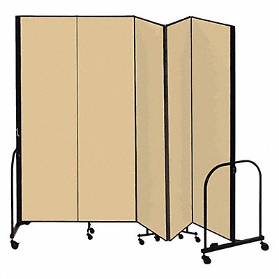 SCREENFLEX CFSL685DO F1885 Partition 9Ft 5 In W x6 Ft 8 In H Walnut