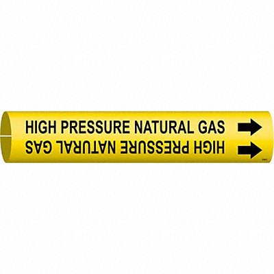 BRADY 4194D Pipe Marker High Pressure Natural Gas