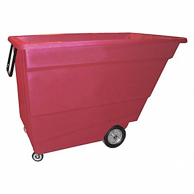 GRAINGER 17UTRED Tilt Truck Light-Duty 1-3/4 cu yd. Red