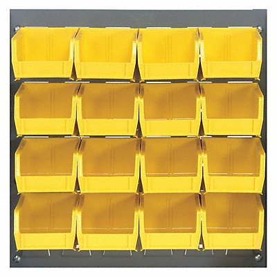 QUANTUM STORAGE SYSTEMS QLP181922016YL Louvrd Bnch Rk 1/4x20x18in Load Capacity 175lb