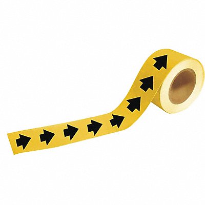 BRADY 20487 Pipe Marker Arrow 1 in H 8 in W