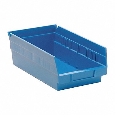 QUANTUM STORAGE SYSTEMS QSB102BL F0614 Shelf Bin Blue Polypropylene 4 in