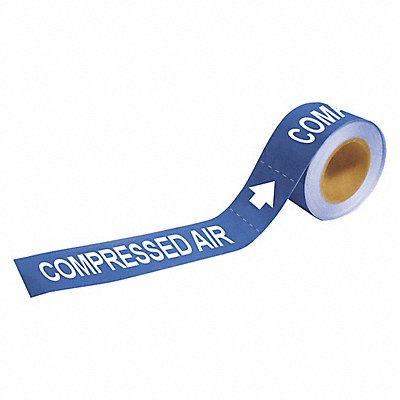 BRADY 20415 Pipe Marker Comprssed Air 1in H 8in W
