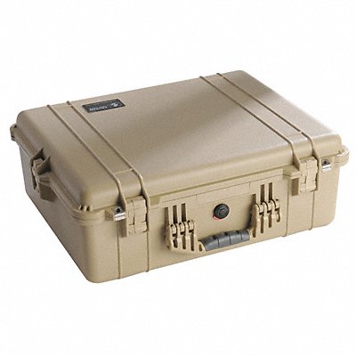 PELICAN 1450 F0577 Protective Case 4 3/8 in DblThrw Desert Tan