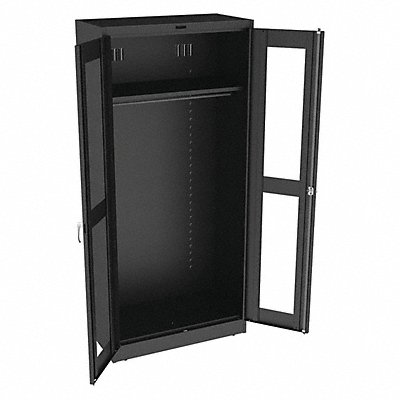 TENNSCO CVD7818WBLACK Storage Cabinet 78 x36 x18 Black 1Shlv