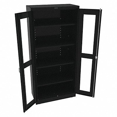 TENNSCO CVD1870BLACK Storage Cabinet 78 x36 x18 Black 4 Shelves