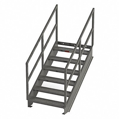 GRAINGER IS4936 Stair Unit Carbon Steel 6 Steps