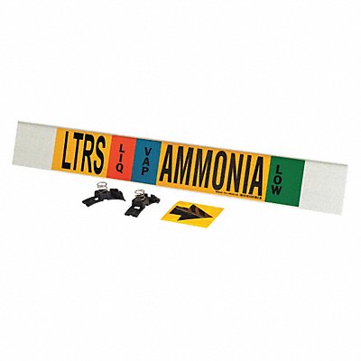 BRADY 59934 Pipe Marker Ammonia 4 in H 24 in W